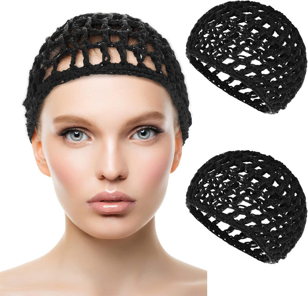 Wig Cap Thick Long Hair Caps Adjustable Net Mesh Braided Weaving Making Crochet Sew Weave Fishnet Grip Headband