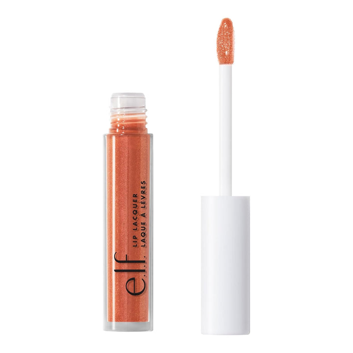 Lip Lacquer, Nourishing, Non-Sticky Ultra-Shine Lip Gloss with Sheer Color, Infused with Vitamins a & E, Vegan & Cruelty-Free, Whisper Pink