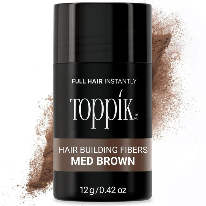 Toppik Hair Building Fibers, Fill in Fine or Thinning Hair Instantly Thicker, Fuller Looking Hair 9 Shades,4 Size Options
