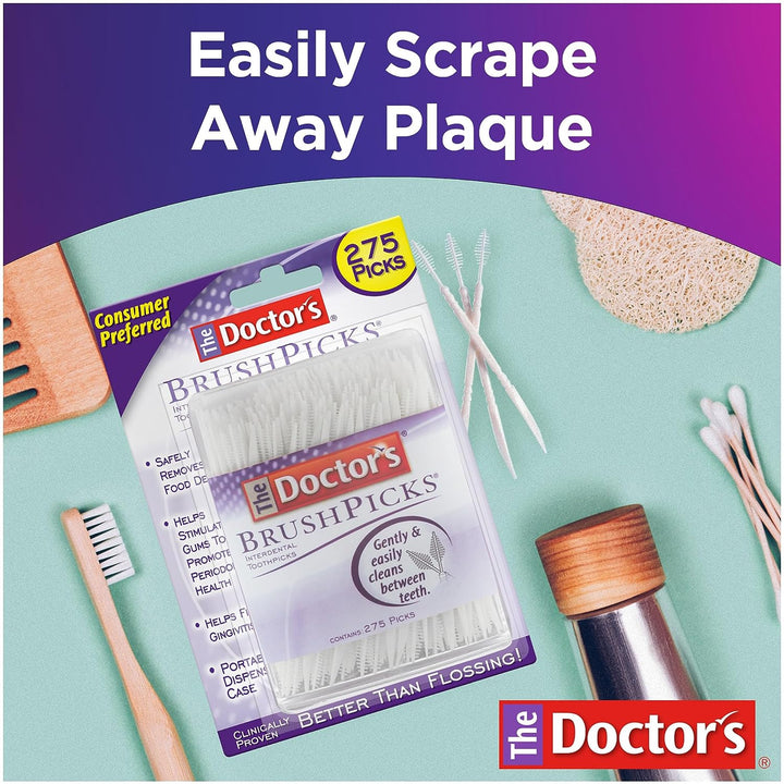 Brushpicks Interdental Toothpicks, 275 Picks