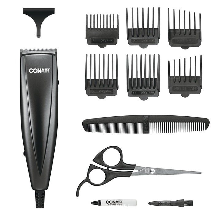 man Simple Cut, Hair Clippers for Men, 10-Piece Home Hair Cutting Kit