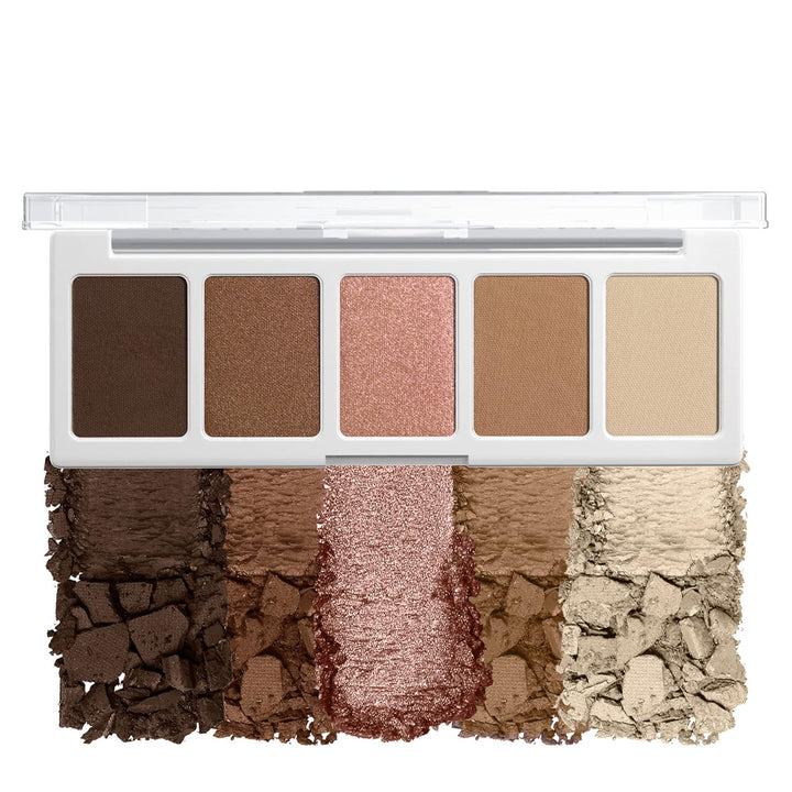 Color Icon Eyeshadow Makeup 5 Pan Palette, Matte, Shimmer, Metallic, Long Wearing, Rich Buttery Pigment, Cruelty Free - Walking on Eggshells