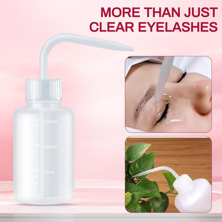 Lash Cleaning Kit - Lash Shampoo Kit Eyelash Extension Cleanser for Extensions 60ML with Rechargeable Handheld Lash Fan Dryer Mascara Brush Rinse Bottle Makeup Cleansing Foam for Lash Care