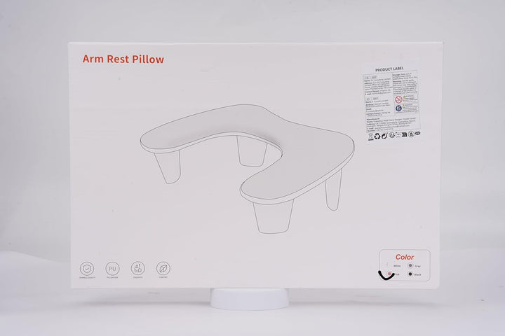 Arm Rest for Nails Tech - U-Shaped Manicure Nail Hand Rest Pillow Cushion, Big Microfiber Leather Nail Arm Rest Stand for Acrylic Nail Art Tech (Pink)