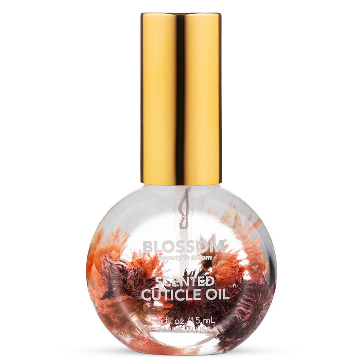 Cuticle Oil for Nails, Hydrating, Moisturizing, Scented Nail Oil Cuticle Care, Infused with Real Flowers, Made in USA, 0.5 Fl. Oz, Rose