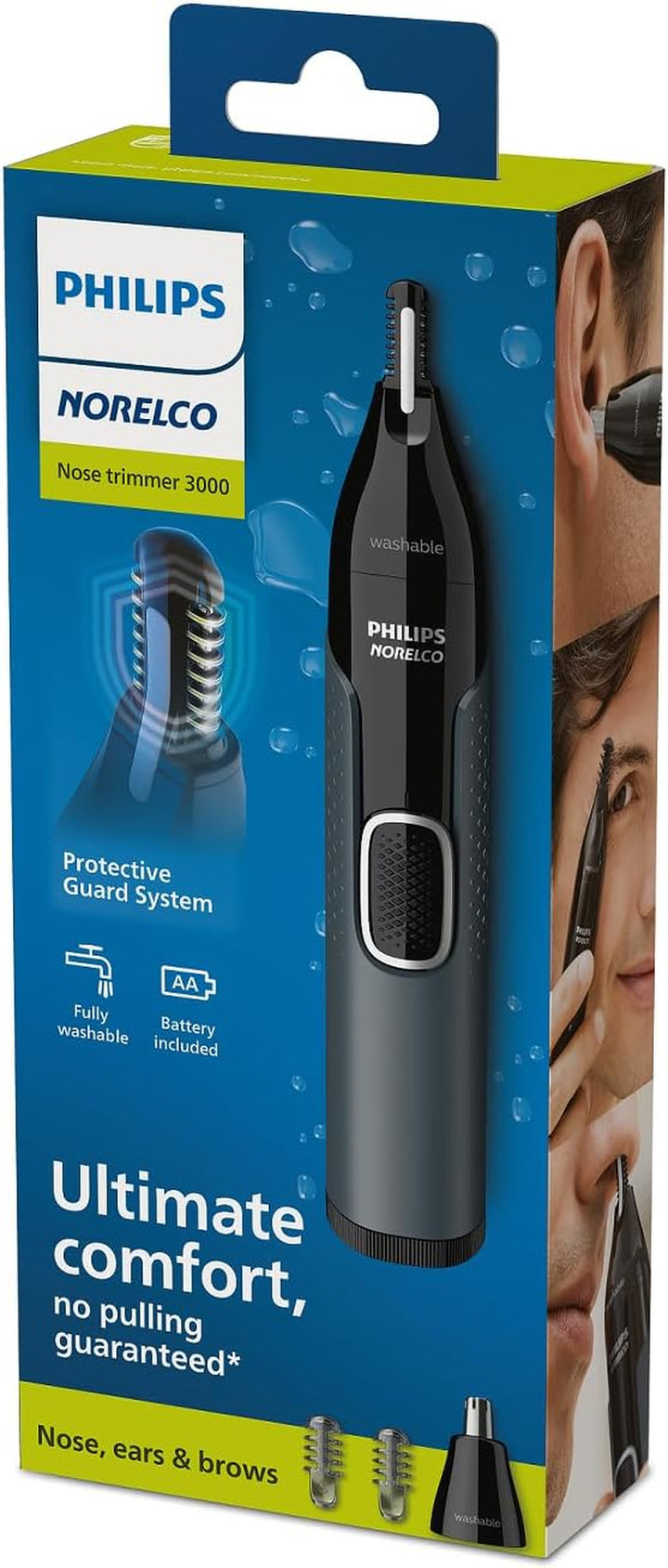 Philips Nose Trimmer 3000, for Nose, Ears Eyebrows, NT3600/62