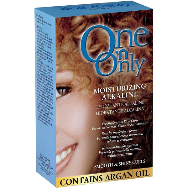 Moisturizing Alkaline Perm with Argan Oil, Moderate to Firm Curls, Fresh Scent, True-To-Rod Size Curls, Leaves Hair Shiny, Moisturized, and Manageable,