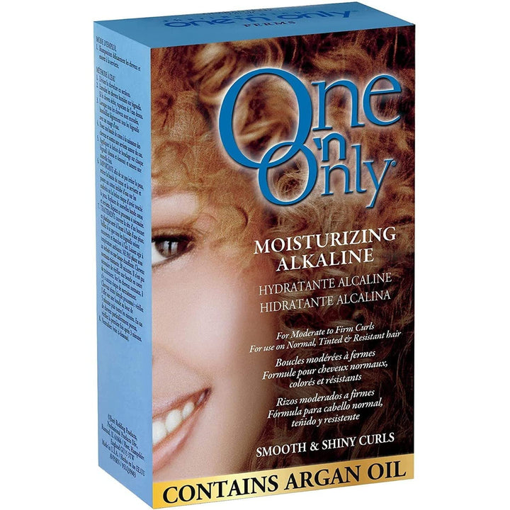 Moisturizing Alkaline Perm with Argan Oil, Moderate to Firm Curls, Fresh Scent, True-To-Rod Size Curls, Leaves Hair Shiny, Moisturized, and Manageable,