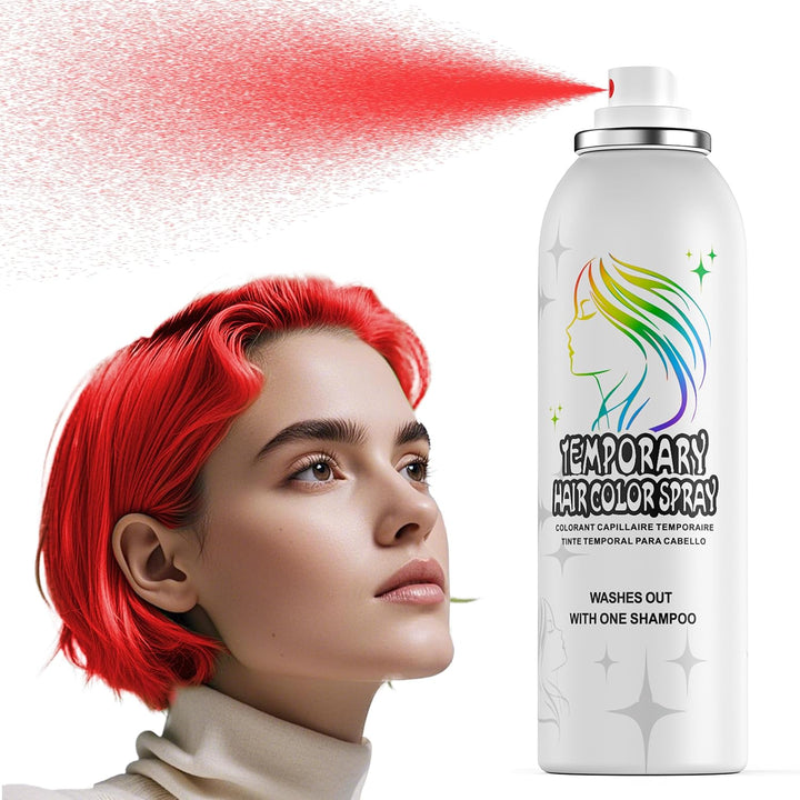 Purple Temporary Hair Color Spray - Gentle Formula, Washable & Non-Sticky | Instant Hair Dye Alternative for Adults | Halloween, Costume, Party Makeup, 150Ml