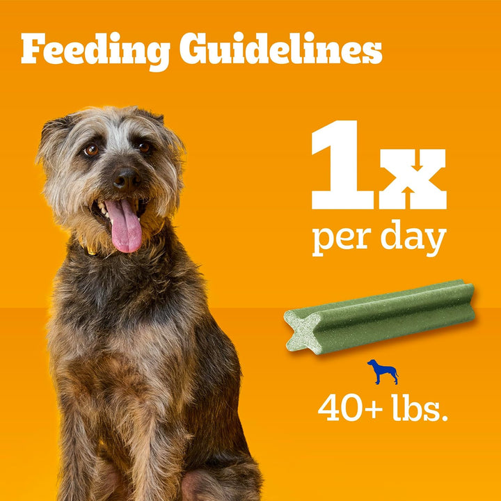 Dentastix Large Breed Dog Treats, Fresh Flavor, 1.46 Lb. Bag (28 Treats)