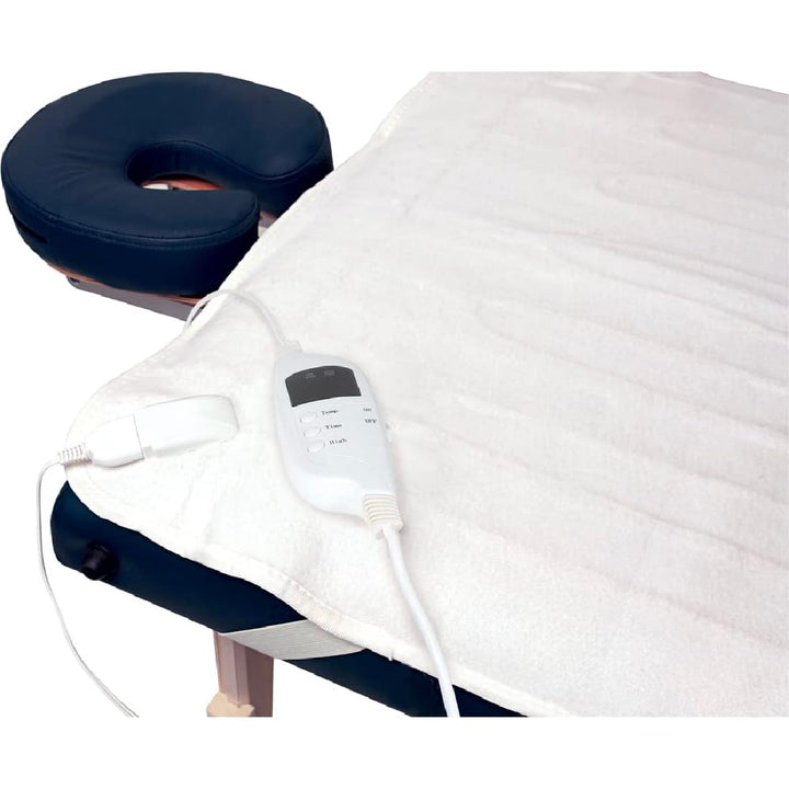 Fleece Massage Table Warmer, Extra Large 31" X 72" Heating Pad with 9 Heat Settings, Rapid Warming, LED Controller, 6' Detachable Power Cord
