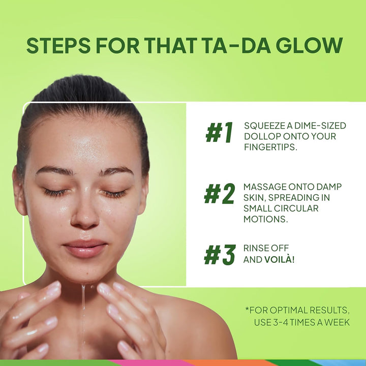 Blackhead Clearing Face Scrub, Clears Blackheads & Unclogs Pores, Green Tea & Bamboo, Salicylic Acid Acne Treatment Facial Scrub, Moderate Exfoliator Skin Care with Natural Exfoliants 6 Oz