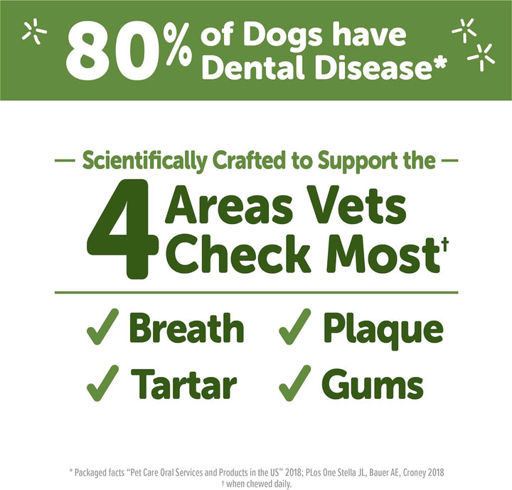 WHIMZEES  Brushzees Dog Dental Treats, Natural Chews, Extra Small Size Stick, (48 Count)