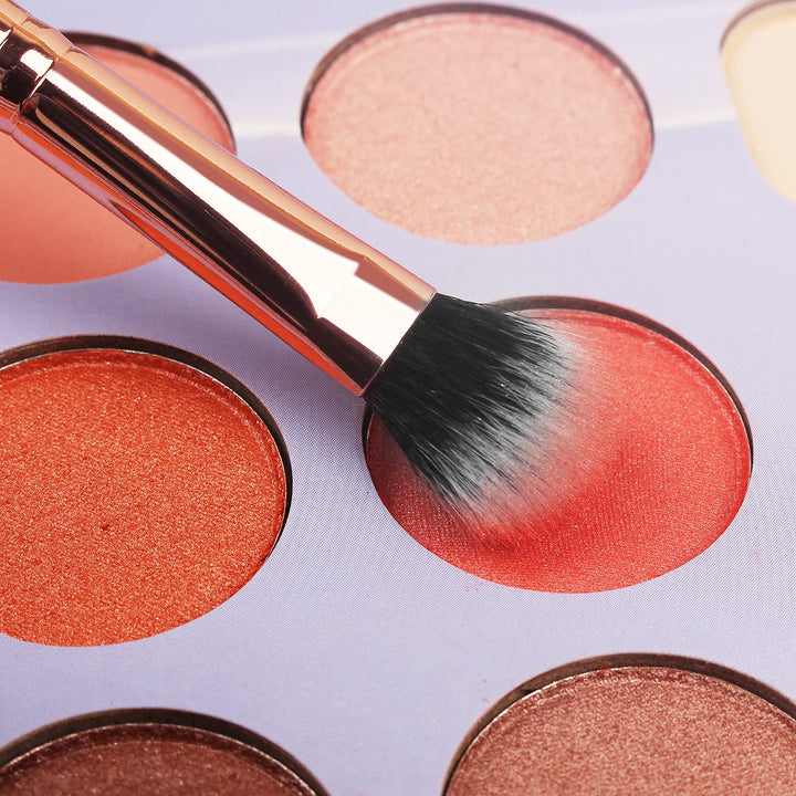 Makeup Brush Set 16 Pcs with 1 Eyebrow Razor Premium Synthetic Foundation Powder Concealers Eyeshadow Blush Makeup Brushes Make up Brushes Kit (Pink)