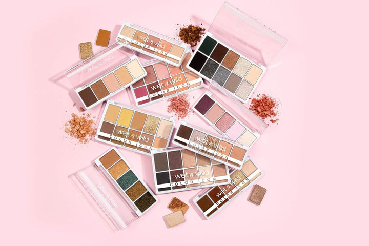 Color Icon Eyeshadow Makeup 5 Pan Palette, Matte, Shimmer, Metallic, Long Wearing, Rich Buttery Pigment, Cruelty Free - Walking on Eggshells