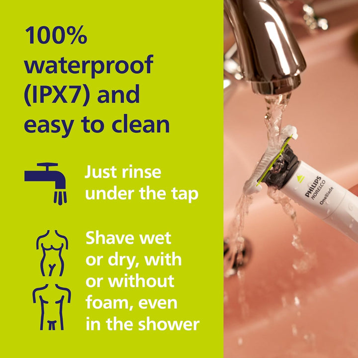 Oneblade Intimate, Designed for Pubic Grooming, Trim & Shave with Extra Skin Protection, Waterproof, Model QP1924/70