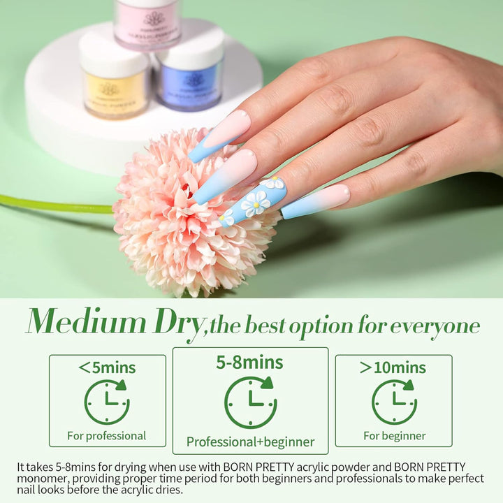 Acrylic Powder Set 36 Colors Acrylic Nail Powder Nude Pink Blue Yellow Purple Red Glitter Professional Polymer 3D Acrylic Nail Art Kit for French Nail Extension All Seasons Nail Carving