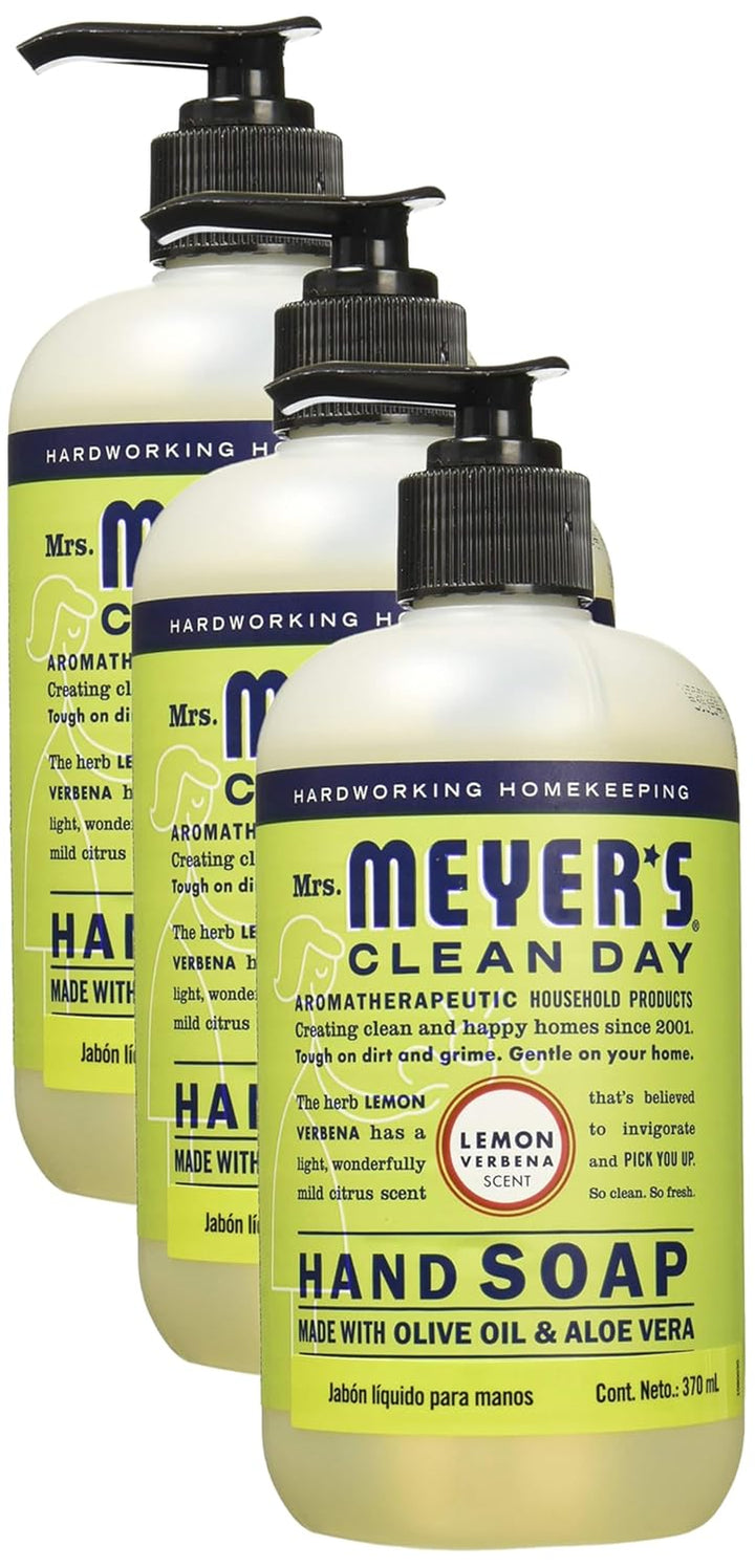 CLEAN DAY Hand Soap, Made with Essential Oils, Biodegradable Formula, Rain Water, 12.5 Fl. Oz - Pack of 3