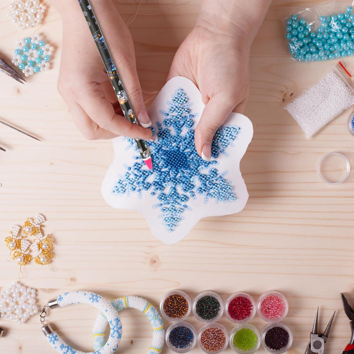 4 Pack Rhinestone Picker Tool Adhesive Resin Picker Pencil Nail Point Drill Pen Dotting Wax Pencil Gem Pick up Tools for Nail Art DIY with Pencil Sharpener