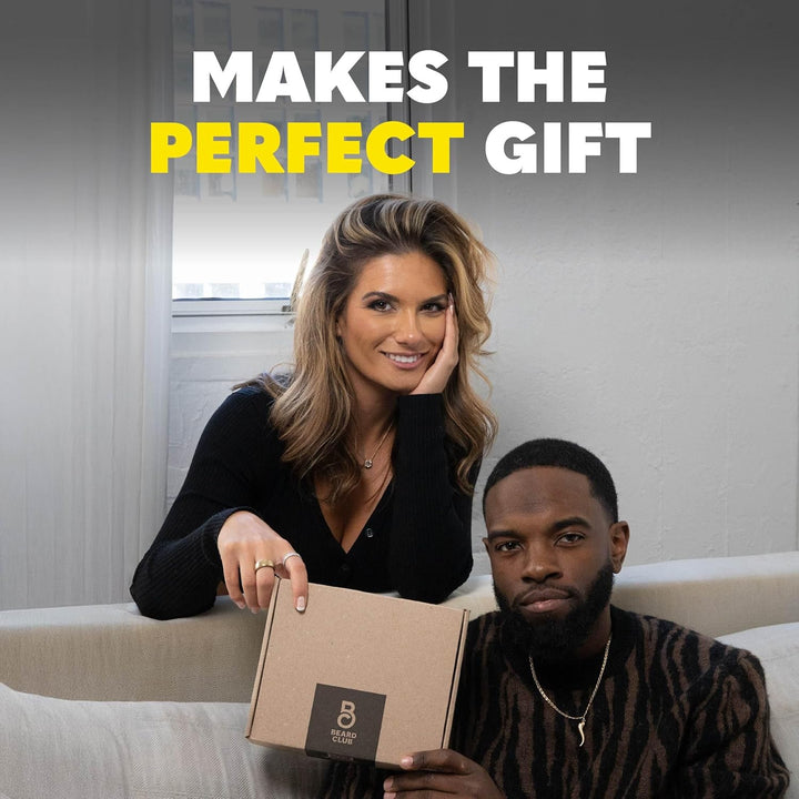 Biotin Beard Balm for Men - Beard Growth Shea Butter with Castor & Coconut Oil - Moisturizing, Hydrating and Softening Cream - Amber Cedar Scent - 4 Oz