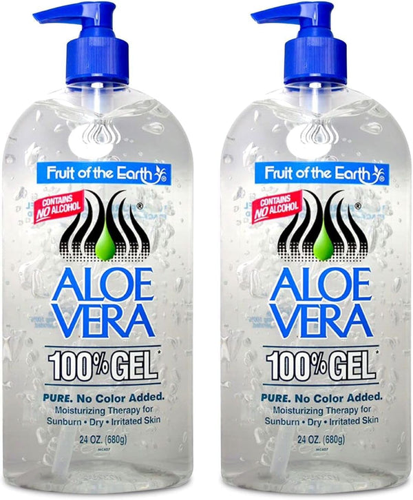 Aloe Vera 100% Gel 24 Oz (2 Pack)