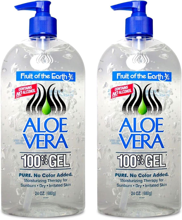 Aloe Vera 100% Gel 24 Oz (2 Pack)