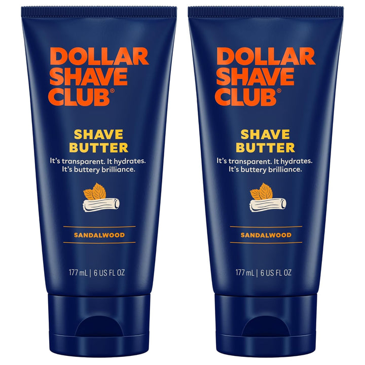 | Shave Butter 2-Pack | for Sensitive Skin, a Translucent Shaving Cream & Gel Alternative, Designed for a Gentle Glide, Helps to Fight Razor Bumps and Ingrown Hairs, Blue