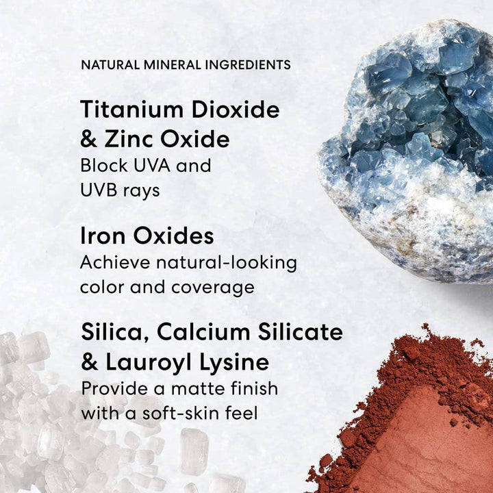 Original Loose Powder Foundation SPF 15, Clean Mineral Powder Face Makeup, Sheer-To-Full Coverage, Talc-Free, Non-Comedogenic, Vegan