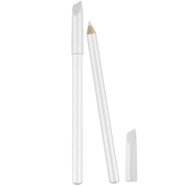 2 Pieces Nail Whitening Pencil 2-In-1 White Nail Pencil DIY Design Manicure with Cuticle Pusher