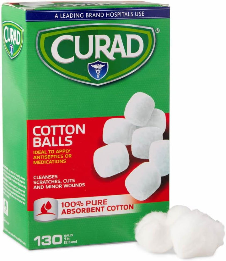 CUR110163 Sterile Cotton Balls, 1", 130/Box MIICUR110163