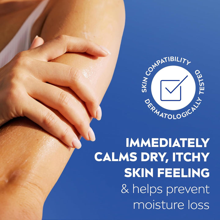 Intense Healing Body Lotion for Very Dry, Itchy Skin with Glycerin, Provitamin B5 and Niacinamide, 72-Hour Body Moisturizer, 16.9 Fl Oz Pump Bottle