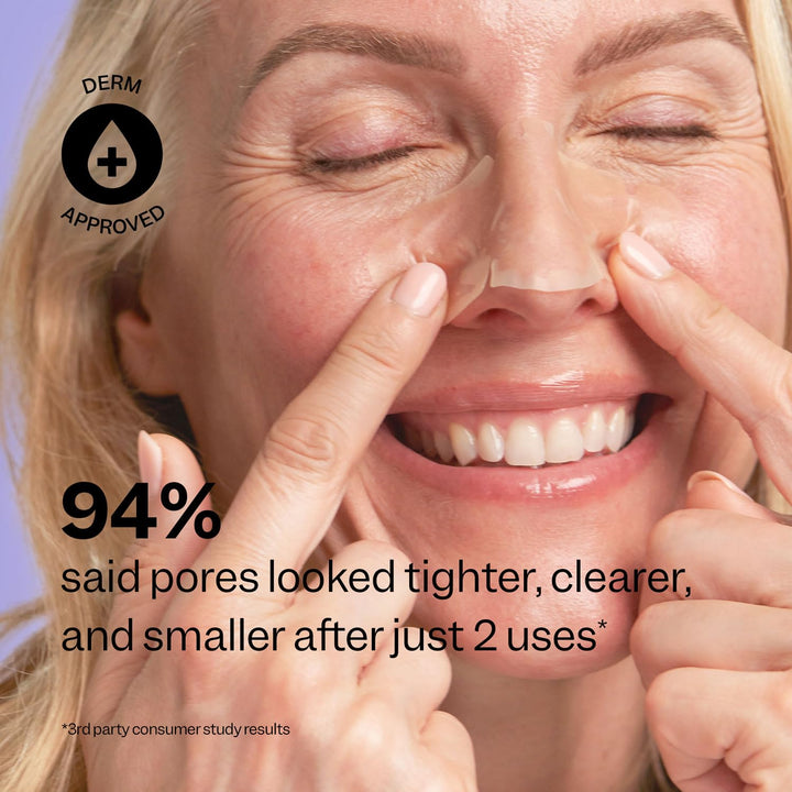 | Nose Pore Patches | Medical-Grade Hydrocolloid | Targets Pores & Pimples | Absorbs Oil Overnight | Vegan | Cruelty-Free | Facial Skin Care Products | 7 Ct