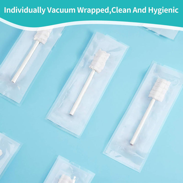 Baby Tongue Cleaner, Newborn Toothbrush, 48PCS Disposable Infant Clean Mouth,Gauze Gum Cleaner Baby Oral Cleaning Stick Dental Care for 0-36 Month