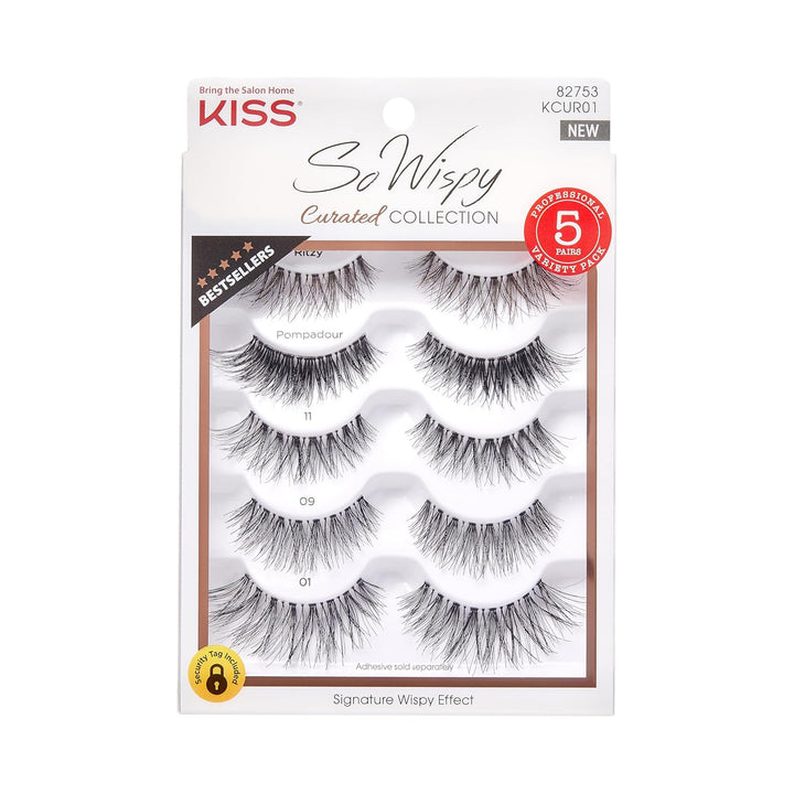 so Wispy, False Eyelashes, 'Style #11', 12Mm, Includes 5 Pairs of Lashes, Easy to Apply, Reusable Lash Clusters