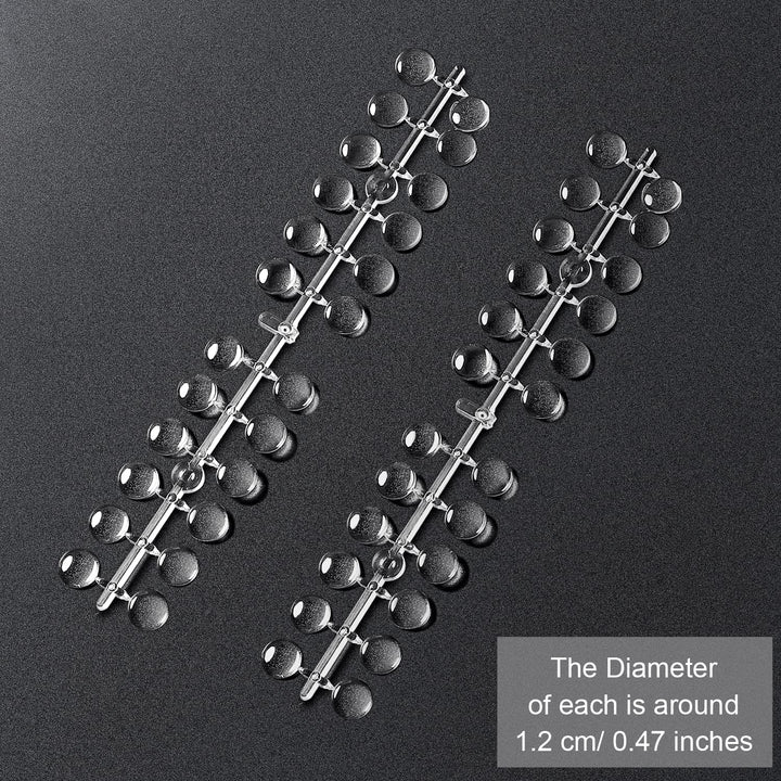 120Pcs Color Display Tips, Clear Nail Art Display Chart Nail Polish Swatches Dots with Adhesive Sticker for Nail Polish