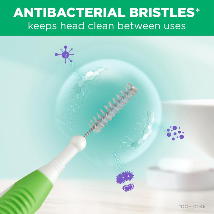 Proxabrush Go-Betweens - Tight - Interdental Brushes - Soft Bristled Dental Picks for Plaque Removal Health - Safe for Braces & Dental Devices, 10 Count (Pack of 4)