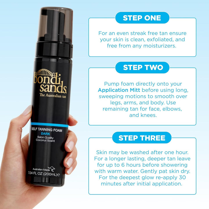 Self Tanning Foam | Lightweight, Self-Tanner Foam Enriched with Aloe Vera and Coconut Provides an Even, Streak-Free Tan