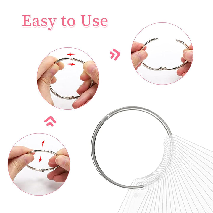 100 Pcs Nail Swatch Sticks with Ring, Nails Art Display/Nail Practice Sticks for Home or Salon Use, 2 Pack Number Stickers