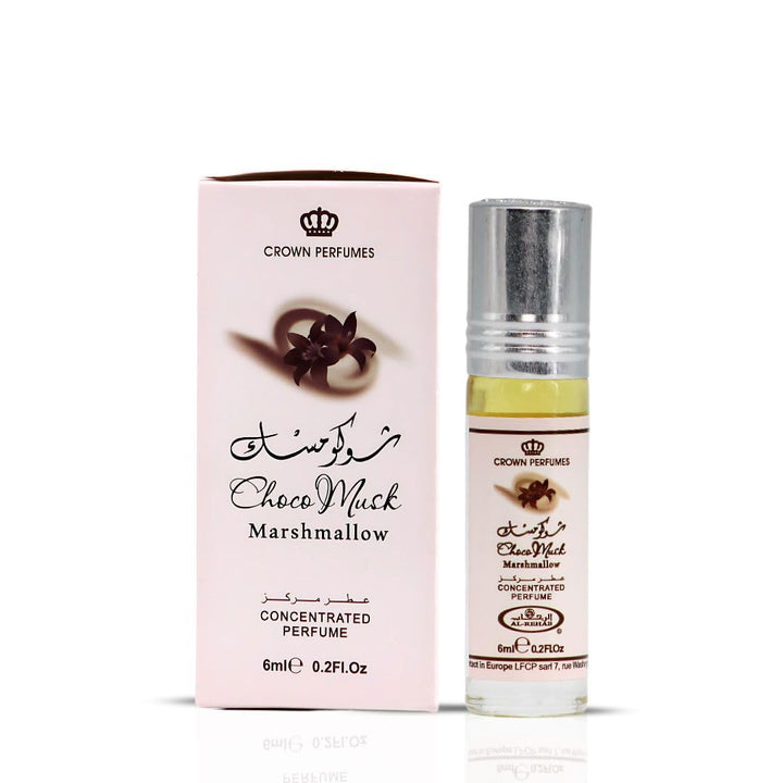 Choco Musk Marshmallow Perfume Oil Roll-On - 6Ml (0.2 Oz) | Gourmand Fragrance with Strawberry, Marshmallow & Cocoa | Sweet, Fluffy & Addictive | Arabian Dessert Scent for Women