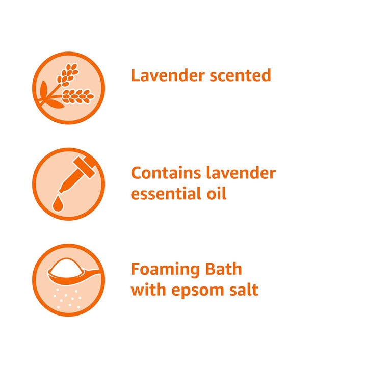Lavender Scented Foaming Bath with Essential Oil, 34 Fluid Ounce