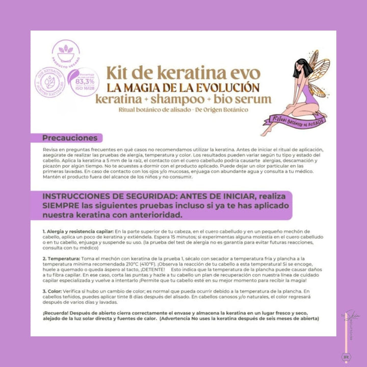 Aftercare for Ritual Botánico Keratina Orgánica | Treatment to Straighten, Repair and Relax Hair | All Natural, Organic & Vegan Ingredients | Product of Colombia| Keratin Medium, 250Ml/8.45 Fl Oz)