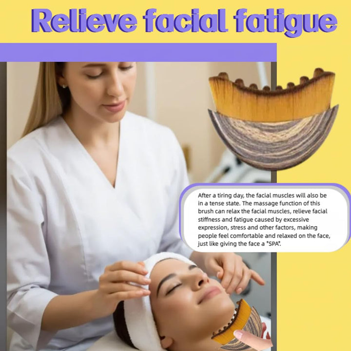 1/2 PCS Lymphatic Contour Face Brush for Sculpting – Anti-Puffiness, Detox & Lift, Improves Skin Glow & Absorption (1 Pcs Contour Face Brush)