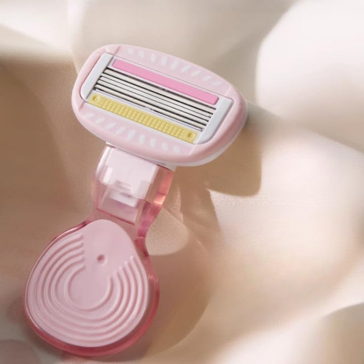 Goodie Hair Shaver, Women'S Private Area Shaver, Intimate Shaver, Armpit Hair, Leg Short-Handled Fairy Powder 5 * 8.5CM*1 Box