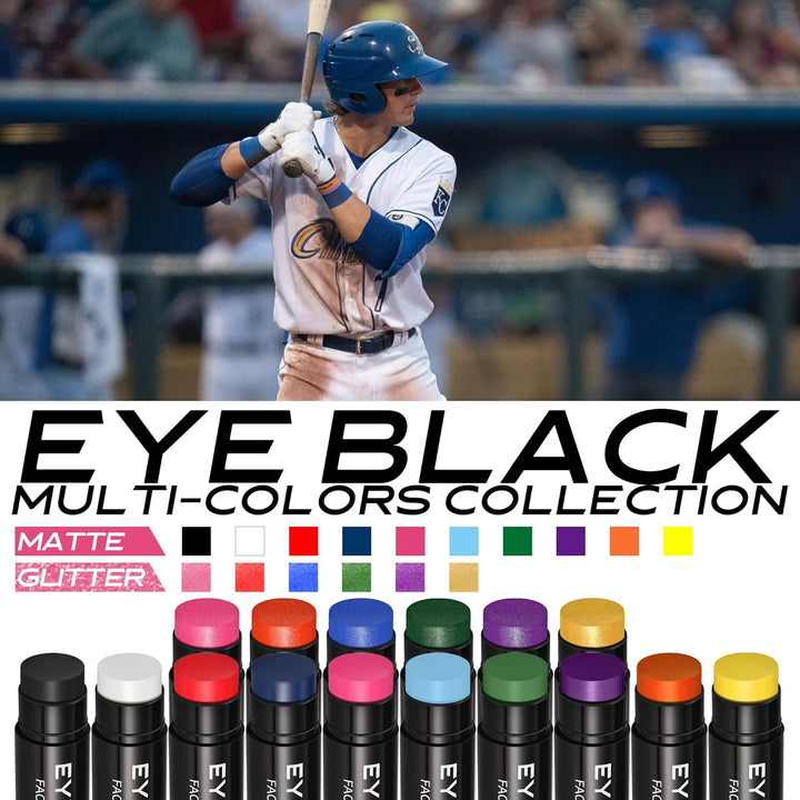 Hot Pink Eye Black Stick for Multi Sports, Anti-Glare Eyeblack for Baseball Football Softball Lacrosse, Water-Proof Eye Black Grease Paint for Athletes & Fans, Pink Accessories