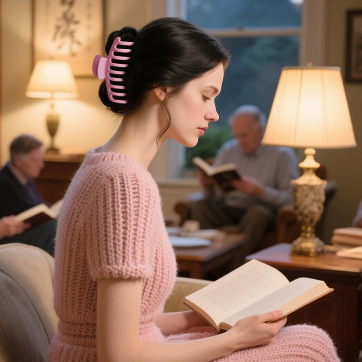 8 Pack Big Hair Claw Clips for Women Large Claw Clip for Thin Thick Curly Hair 90'S Strong Hold 4.33 Inch Nonslip Matte Jumbo Hair Clips (8 Pcs)