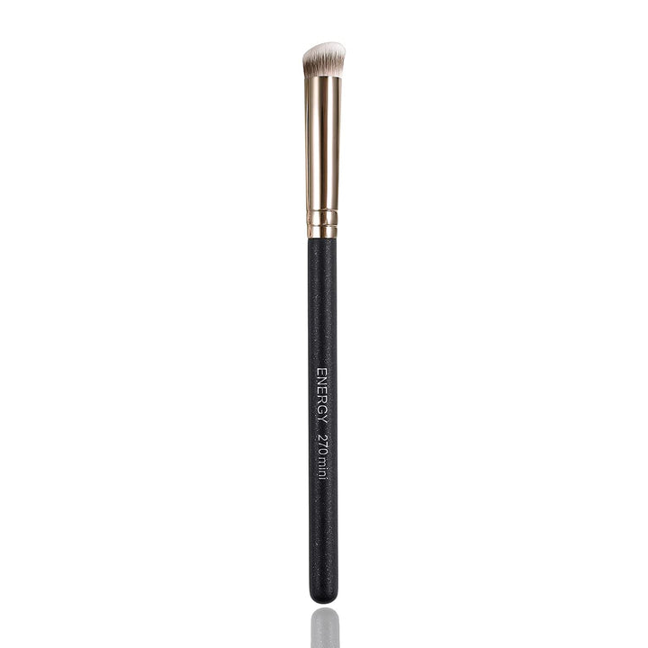 Concealer Brush under Eye Mini Angled Flat Top Kabuki Nose Contour Brush for Concealing Blending Setting Buffing with Powder Liquid Cream Cosmetic Pro Small Makeup Foundation Brushes 270