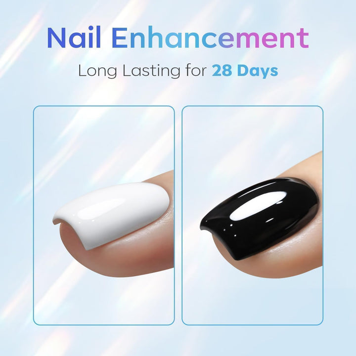 Gel Top Coat, 15Ml No Wipe Gel Nail Polish High Gloss Top Coat Shiny Long Lasting Clear Top for Acrylic Nails, Need U V/LED Lamp for Home DIY Gift and Fall Manicure Salon