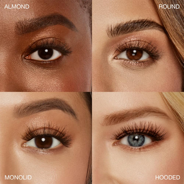 Naked Strip Lashes 421 – Natural-Looking, Long-Lasting False Eyelashes with Invisiband for Seamless Blend, 4 Pairs, 1-Pack