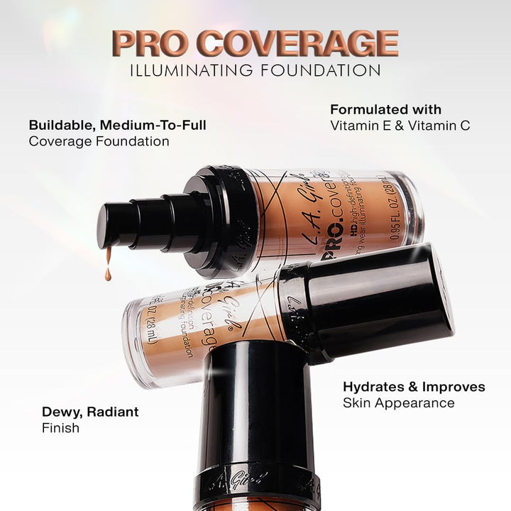 Pro Coverage Liquid Foundation, White, 0.95 Fl Oz