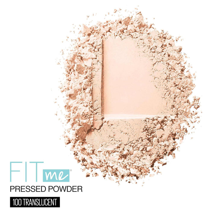 Fit Me Matte + Poreless Pressed Face Powder Makeup & Setting Powder, Translucent, 1 Count